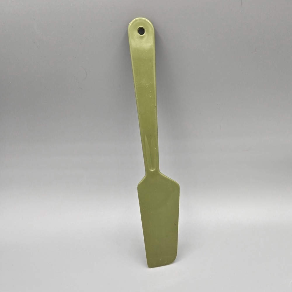 Vintage Avocado Green Nylon Plastic‎ Utensil Spatula
